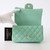 CHANEL Chanel Mini Rectangular Top Handle 23P Vert Green Quilted Lambskin Light Gold Hardware 