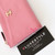 CHANEL Chanel Classic Zip Pouch Long Wallet 18K Pink Calfskin Gold Hardware 