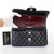 CHANEL Chanel Classic Small Flap Black Quilted Caviar Silver Hardware 