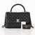 CHANEL Chanel Coco Handle 20K Black Quilted Caviar with light gold hardware 