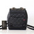 CHANEL Chanel Mini Urban Spirit Backpack 23S Black Quilted Caviar Light Gold Hardware 