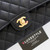 CHANEL Chanel Classic Medium Flap Black Quilted Caviar Gold Hardware 