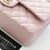 CHANEL Chanel Classic Medium Flap 21S Light Pink Quilted Caviar Light Gold Hardware 