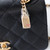 CHANEL Chanel Mini Top Handle 23B Black Quilted Caviar Brushed Gold Hardware 