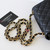 CHANEL Chanel Classic Mini Square Flap 18B Black Quilted Caviar Light Gold Hardware 