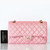 CHANEL Chanel  Classic Medium Flap 19S Iridescent Pink Quilted Caviar Light Gold Hardware 