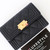 CHANEL Chanel Le Boy Flap Card Holder Black Quilted Caviar Brushed Gold Hardware 
