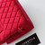 CHANEL Chanel 23K Nano Kelly Shopping Bag Red Jersey Brushed Gold Hardware 