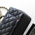 CHANEL Chanel Classic Mini Rectangular Top Handle 23K Black Quilted Lambskin Chain Details Light Gold Hardware 