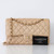 CHANEL Chanel Classic Medium Flap 19S Iridescent Beige Quilted Caviar Light Gold Hardware 