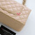 CHANEL Chanel Classic Medium Flap 19S Iridescent Beige Quilted Caviar Light Gold Hardware 