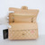 CHANEL Chanel Classic Medium Flap 19S Iridescent Beige Quilted Caviar Light Gold Hardware 