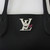 LOUIS VUITTON Louis Vuitton Lockme Go Tote Black Calfskin Silver hardware 