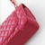 CHANEL Chanel Classic Small Flap 21A Dark Pink Quilted Caviar Light Gold Hardware 