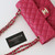 CHANEL Chanel Classic Small Flap 21A Dark Pink Quilted Caviar Light Gold Hardware 