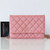 CHANEL Chanel Classic Wallet on Chain 19S Iridescent Pink Quilted Caviar Light Gold Hardware 