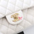 CHANEL Chanel Classic Medium Flap 19B White Quilted Caviar Light Gold Hardware 