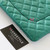 CHANEL Chanel Medium O Case 18S Iridescent Emerald Green Quilted Caviar Light Gold Hardware 