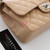 CHANEL Chanel Classic Small Flap Beige Quilted Caviar Silver Hardware 