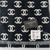 CHANEL Chanel CC Logo Black and White Reversible Wool Scarf 