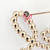 CHANEL Chanel 20V Crystal Pearl Script Brooch Gold Tone 