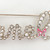 CHANEL Chanel 20V Crystal Pearl Script Brooch Gold Tone 