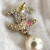 CHANEL Chanel 19V  Crystal Pearl CC Drop Earrings Gold-tone 