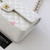 CHANEL Chanel Classic Medium Flap 22S White Quilted Caviar Light Gold Hardware 