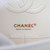 CHANEL Chanel Classic Medium Flap 22S White Quilted Caviar Light Gold Hardware 