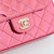 CHANEL Chanel Mini Rectangular Flap 24C Mirror Pink & Star Coin Purse Calfskin Light Gold Hardware 