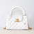 CHANEL Chanel 23K Nano Kelly Shopping Bag White Shiny Aged Quilted Calfskin Brushed Gold Hardware 