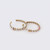 CHANEL Chanel 19P Baguette Crystal Large Hoop Earrings Gold 