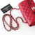 CHANEL Chanel Classic Mini Rectangular 17B Red Quilted Caviar Silver Hardware 