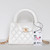 CHANEL Chanel 23K Nano Kelly Shopping Bag  White Shiny Aged Quilted Calfskin Brushed Gold Hardware 