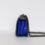 CHANEL Chanel Mini Le Boy 14S Blue Quilted Patent Gun Metal Hardware 