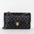 CHANEL Chanel Classic  Small Flap Black Quilted Caviar Gold Hardware 