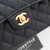 CHANEL Chanel Classic  Small Flap Black Quilted Caviar Gold Hardware 