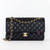 CHANEL Chanel Classic Medium Flap Black Quilted  Caviar Gold Hardware 