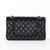 CHANEL Chanel Classic Medium Flap Black Quilted  Caviar Gold Hardware 