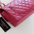 CHANEL Chanel Classic Small Flap  21A Dark Pink Quilted Caviar Light Gold Hardware 