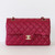 CHANEL Chanel Classic Small Flap  21A Dark Pink Quilted Caviar Light Gold Hardware 