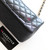 CHANEL Chanel Classic Mini Rectangular Flap 17B Black Quilted Caviar Light Gold Hardware 