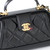 CHANEL Cocodoc 24A Mini Top Handle Black Shiny Lambskin Brushed Gold Hardware 