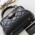 CHANEL Cocodoc 24A Mini Top Handle Black Shiny Lambskin Brushed Gold Hardware 