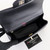 CHANEL Classic Mini Rectangular Flap Top Handle 23K Black Quilted Lambskin Light Gold Hardware 