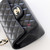 CHANEL Classic Mini Rectangular Flap Top Handle 23K Black Quilted Lambskin Light Gold Hardware 