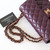 CHANEL Classic Small  Flap 24B Burgundy Quilted Lambskin Rose Gold Hardware 