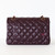CHANEL Classic Small  Flap 24B Burgundy Quilted Lambskin Rose Gold Hardware 