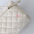 CHANEL Trendy Top Handle Vanity Case 25C Beige Caviar Light Gold Handle