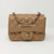 VAN CLEEF 
ARPELS 18S Mini Square in Dark Beige Quilted Caviar 